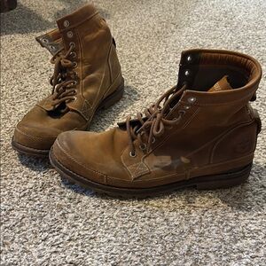 Timberland Men's Brown Leather Boots “Earthkeeper”